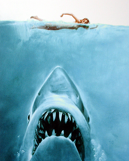 Jaws Movie Poster Art by Roger Kastel
